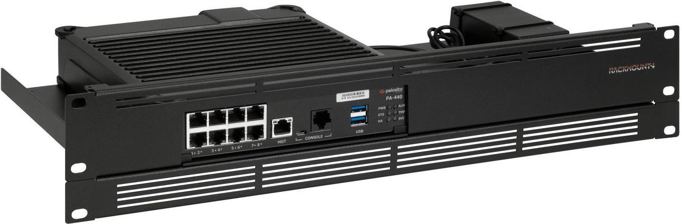 Rackmount.IT RM-PA-T7 Rack-Montagekit für Palo Alto PA-440 / PA-450 / PA-460 1.3U Schwarz