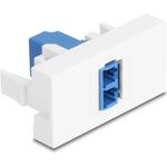 Delock Easy 45 Modul LC Duplex Buchse zu LC Duplex Buchse weiß / blau (90847)