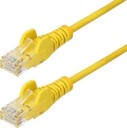 StarTech.com 1m Yellow Slim CAT6 Ethernet Cable, Snagless, 28AWG, LSZH (N6PAT100CMYLS)