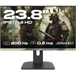 JAPANNEXT Gaming Monitor 23.8" IPS Full HD (1920x1080) 200Hz 0.5ms Camo | Höhen- & Neigungsverstellung (HSP) Integrierte Lautsprecher | 100% sRGB G-Sync/FreeSync (JN-IPS238FHD200F-HSP-CAMO)