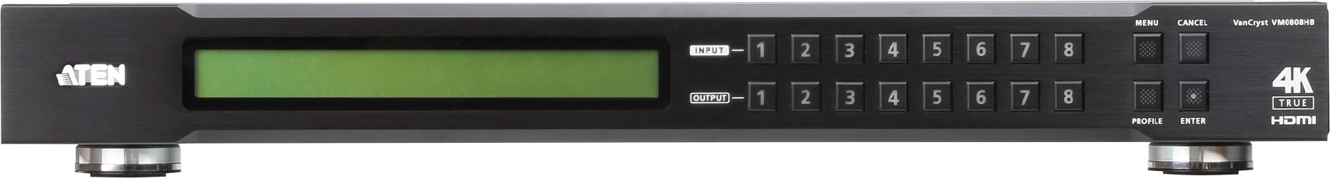 ATEN VanCryst VM0808HB-AT-G 8 x 8 True 4K HDMI Matrix Switch Schwarz