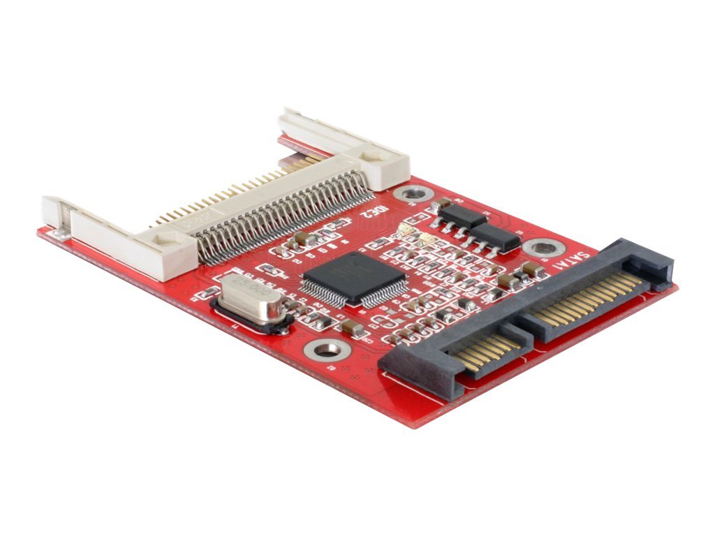 Delock 91660 SATA Card Reader Compact Flash (CF I, CF II, Microdrive) für 2.5" Schacht Rot