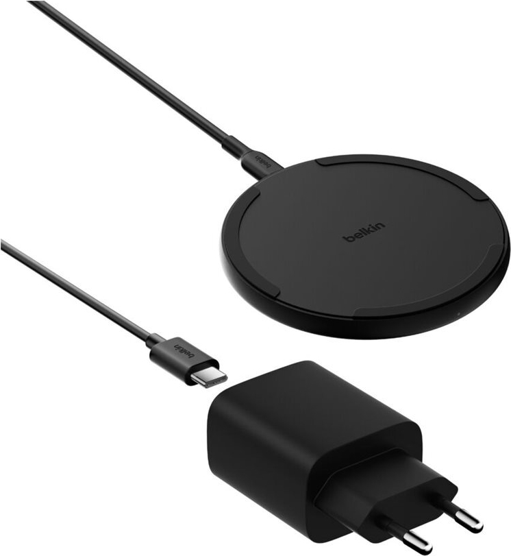 Belkin BOOSTCHARGE 15w Pad Black w/PSU (WIA012KQBK)