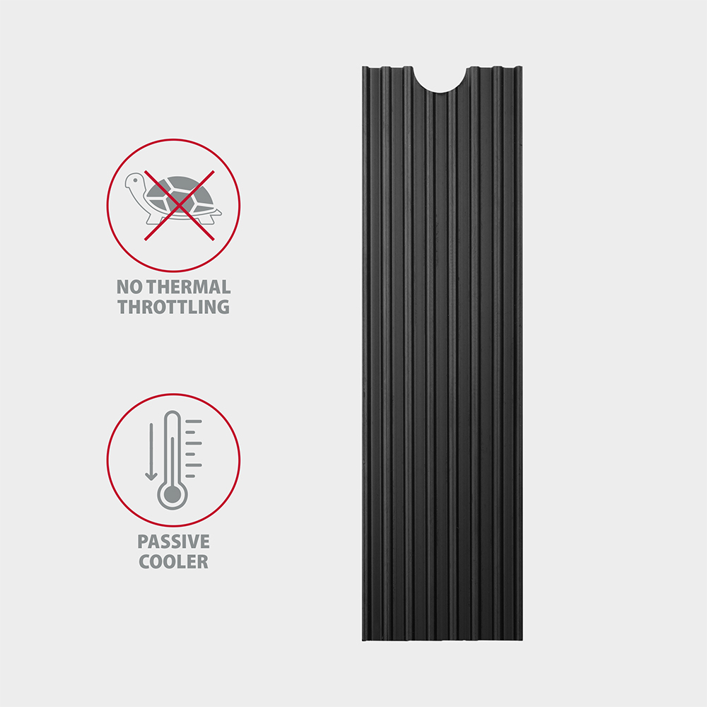 AXAGON CLR-M2L3 Solid State Drive Kühlkörper Schwarz