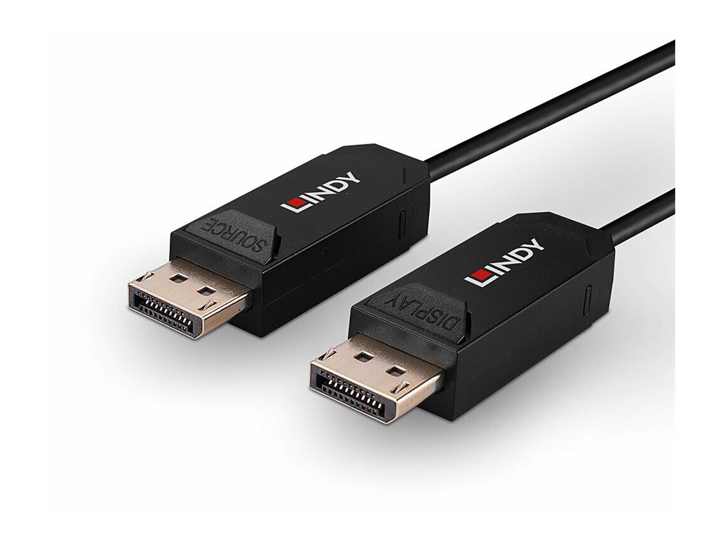 Lindy 38524 DisplayPort-Kabel 40 m DisplayPort 2.0 Schwarz
