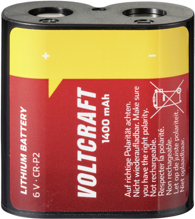 VOLTCRAFT CRP2 Fotobatterie CR-P 2 Lithium 1400 mAh 6 V 1 St. (VC-12714220)