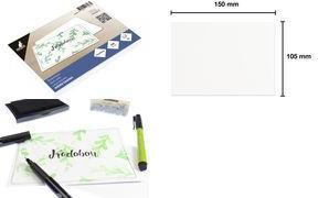 kangaro Briefkarte, 250 g/qm, 105 x 150 mm, weiß Blanko-Einzelkarte, für die Gestaltung individueller - 1 Stück (K-122551)