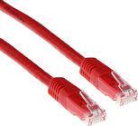 ACT Red 2 meter LSZH U/UTP CAT6A patch cable with RJ45 connectors. Cat6a u/utp lszh red 2.00m (IB1202)