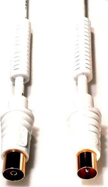 e+p AB 201 G. Anschluss 1: coax, Anschluss 2: Koaxial, Beschichtung Verbindungsanschlüsse: Gold. Kabellänge: 1,5 m, Geschlecht: Männlich/Weiblich, Produktfarbe: Weiß. Anzahl enthaltener Produkte: 1 Stück(e) (AB201G)