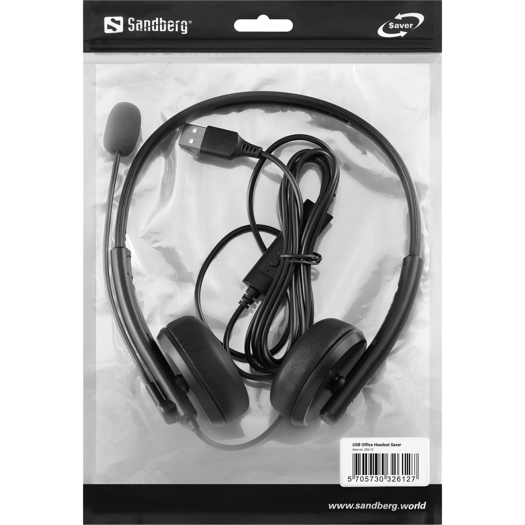 Sandberg Office Saver USB Headset Schwarz