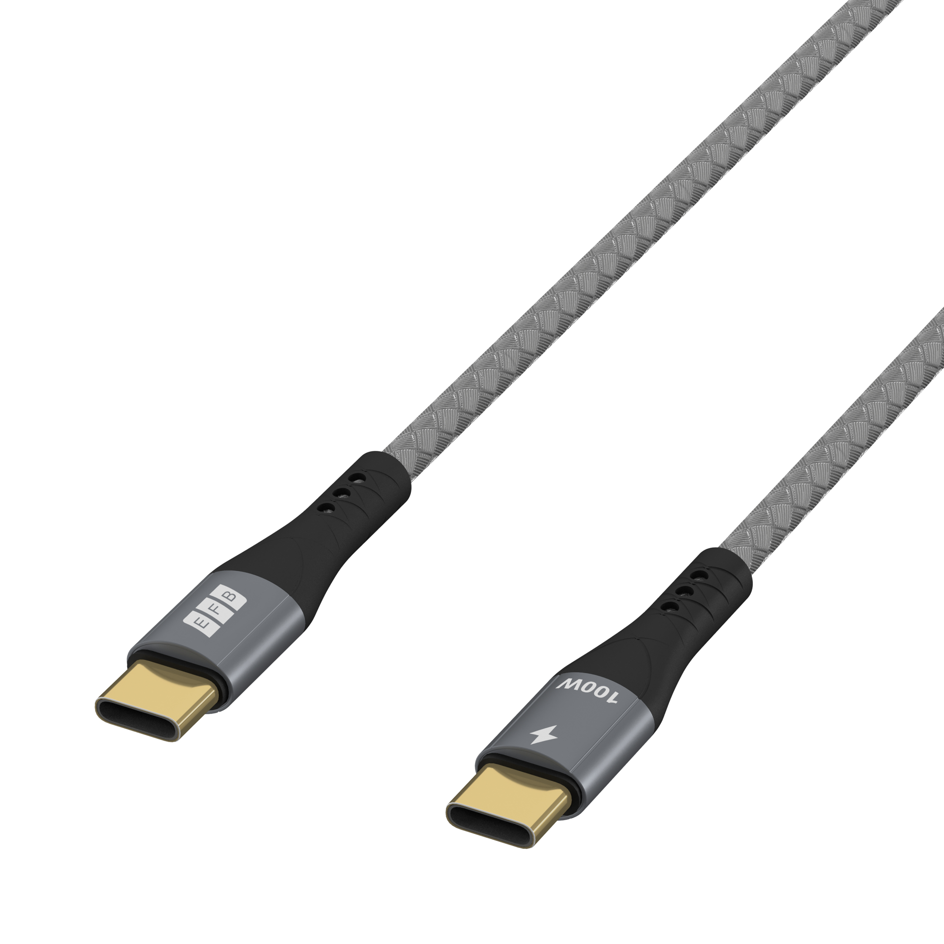 EFB Elektronik USB-CC-00001 USB-C Kabel 0,5 m USB 2.0 100 W PD 3.0 Grau