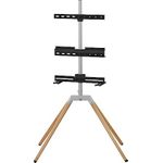 One for All WM7476 Quadpod TV-Stativ 32-70" 360° drehbar hellgrau (WM7476)