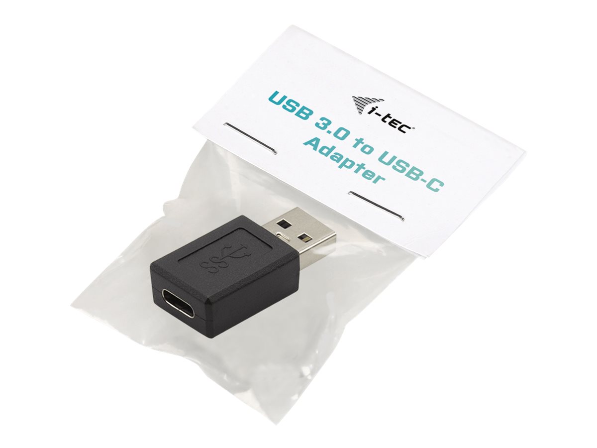 i-tec C31TYPEA USB-Adapter USB-A zu USB-C 10 Gbps Schwarz