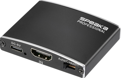 SpeaKa Professional HDMI-Splitter 3840 x 2160 Pixel Schwarz (SP-13723876)