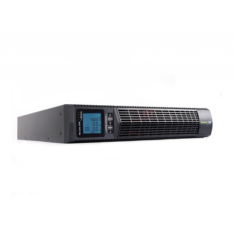 Green Cell RTII 2000VA Online-USV (Doppelwandler) 1800 W Schwarz