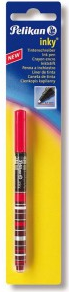 Pelikan Tintenschreiber Inky 273 rot, Blisterverpackung sichtbarer Tintenstand, Strichstärke: 0,5 mm (916197)