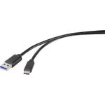 Renkforce RF-4536472 USB Kabel 0,3 m USB 3.2 Gen 2 (3.1 Gen 2) USB A USB C Schwarz (RF-4536472)