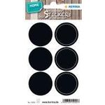 HERMA 15092 selbstklebendes Etikett Kreis Dauerhaft Schwarz 12 Stück(e) (15092)