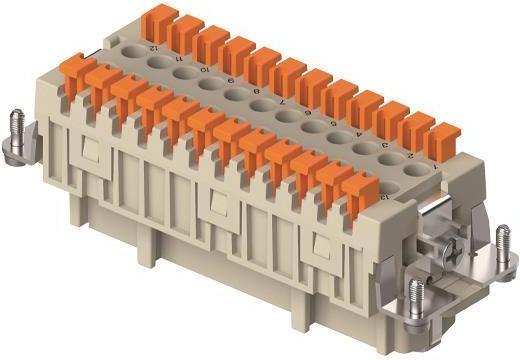 ILME Buchseneinsatz Gr.104.27 CSHF 24 24P+PE Silber SQUICH 16A 500V 1 (CSHF24)