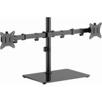 Gembird MS-D2ST-01 Dual-Monitor-Tischständer (drehen, neigen, schwenken), 17"-32", bis zu 9 kg, schwarz (MS-D2ST-01)