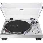 Audio-Technica AT-LP120XUSB Audio-Plattenspieler mit Riemenantrieb Silber (AT-LP120XUSBSV)