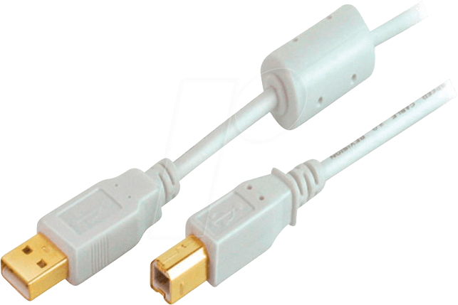 S-CONN SHIVERPEAKS SHVP 77022-WF - USB 2.0 Kabel, A Stecker auf B Stecker, 1,8 m (BS77022)