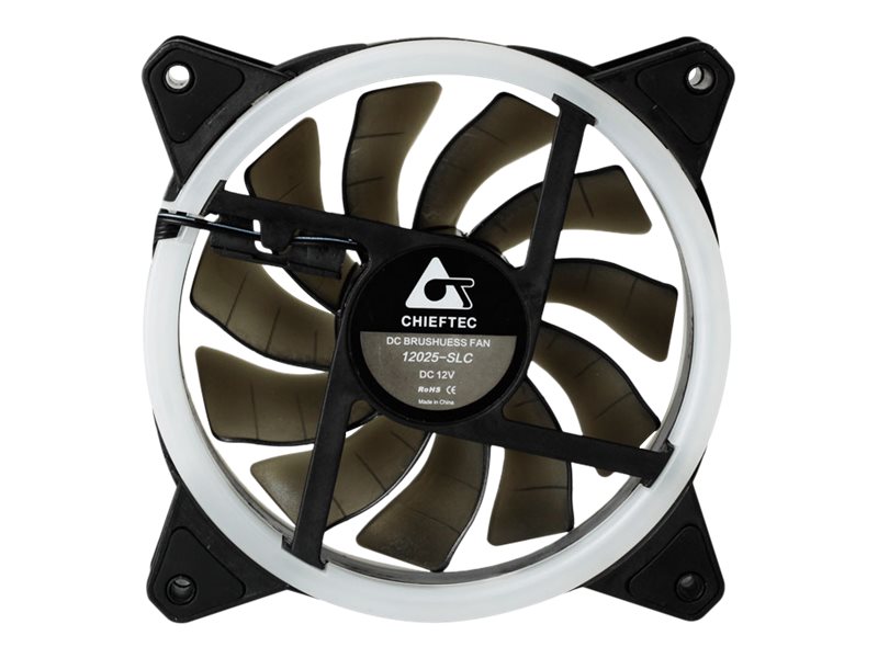 Chieftec AF-12RGB Gehäuselüfter 120 mm 1200 RPM Schwarz