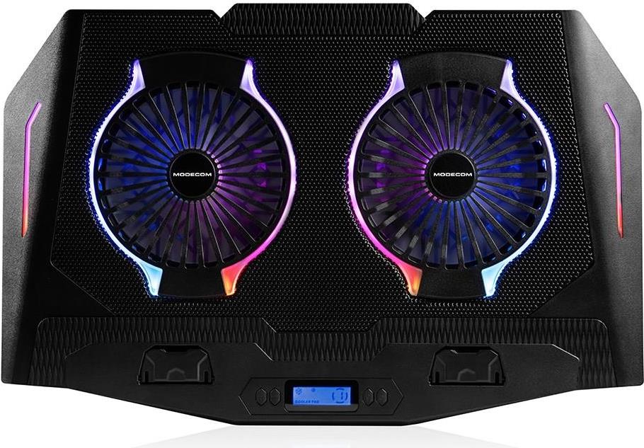 Modecom CF21 RGB Silent Cooling Pad - Laptop Kühlung Ständer (PL-MC-CF-21-RGB)