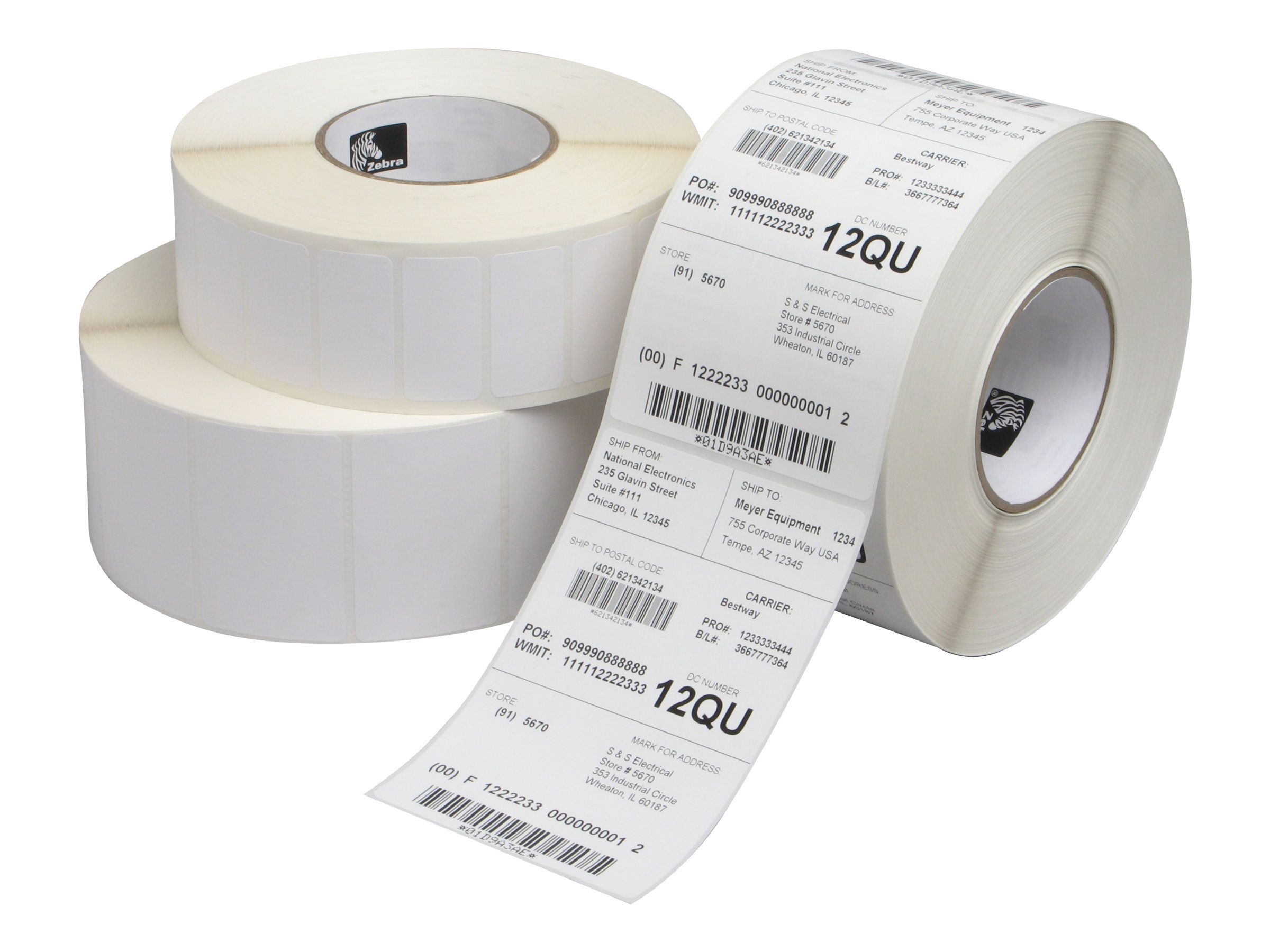 Zebra Z-Perform 1000T 51 x 19 mm Etiketten Weiß