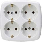 Kopp 121001009 Typ F Weiß Steckdose (121001009)