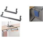 metaltex Handtuchhalter Flex-Bar, ausziehbar, grau Material: ABS-Kunststoff, zum Einhängen an der Schranktür, - 1 Stück (297543000)