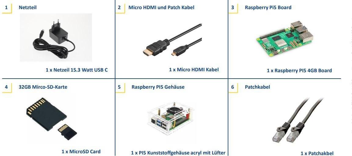 Raspberry Pi PI5 - 4GB-EINSTIEG KI (RPI5-4-EINSTIEG)