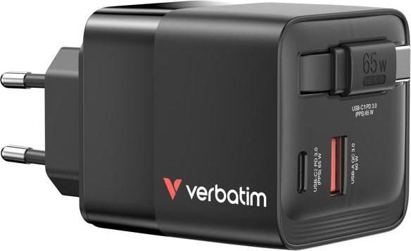 Verbatim GaN Charger 65W Schwarz