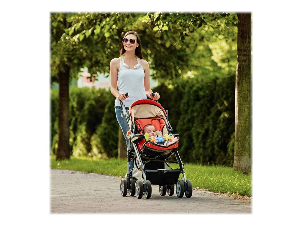 Unold Breezy Nackenventilator 3 Geschwindigkeitsstufen Akku 8 h Weiß/Gelb