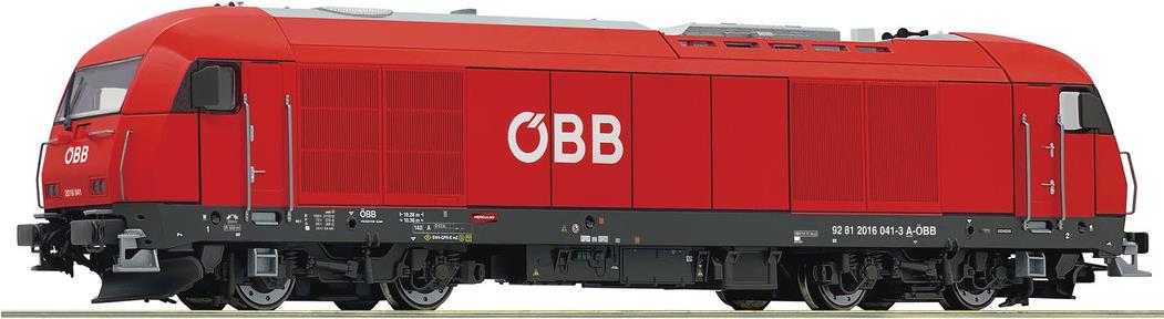 Roco Diesellokomotive 2016 041-3 - ÖBB - Eisenbahn-Modell - HO (1:87) - 041-3 - Beide Geschlechter - Rot - 221 mm (7310013)