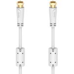 Hama Koaxialkabel für Kabelrouter, Netzwerk, F-Stecker, 75 O, 100 dB, 3,00 m (00201132)