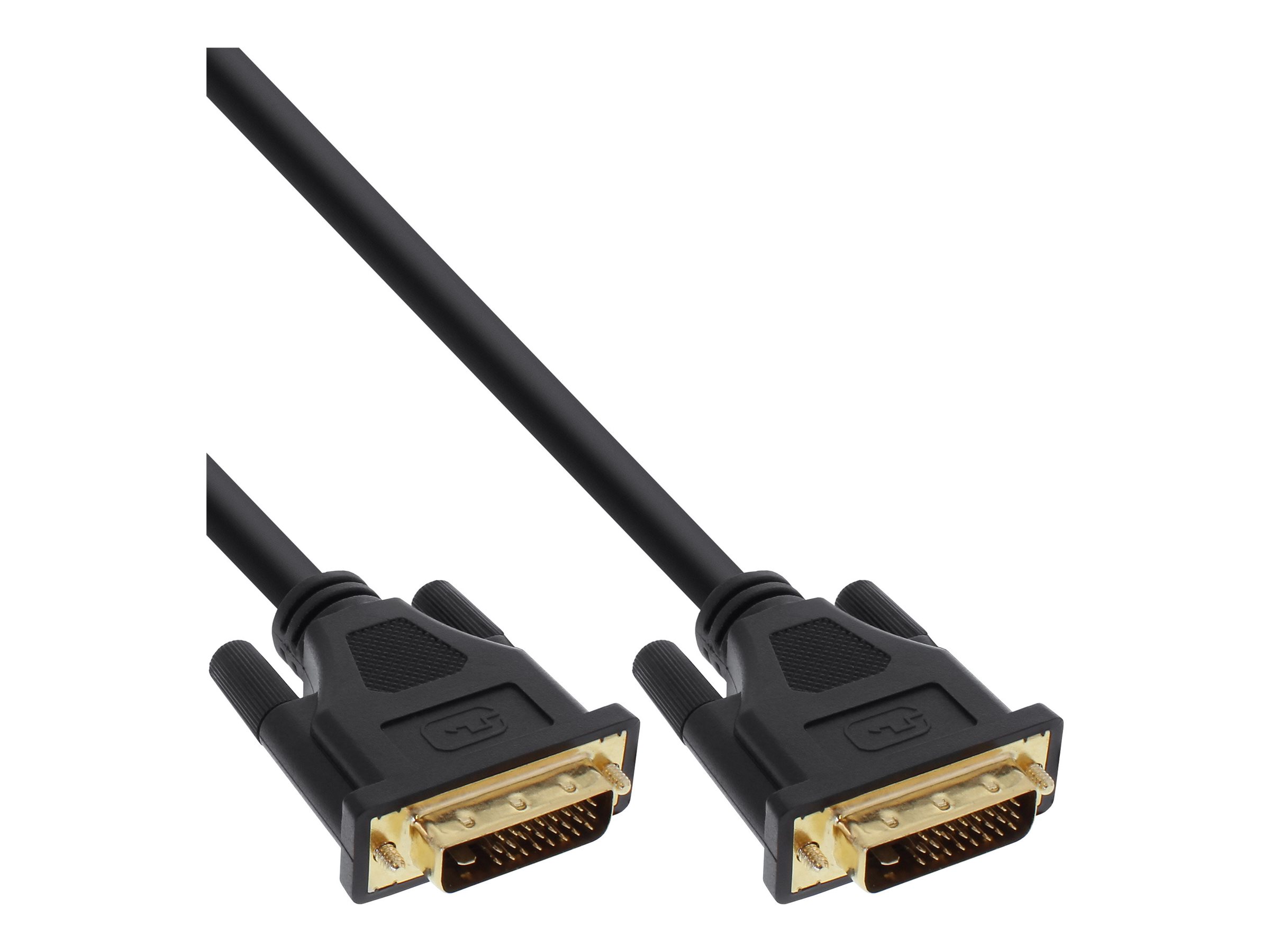 InLine Premium DVI-D Anschlusskabel Dual Link 24+1 Stecker an 24+1 Stecker 20 m Schwarz