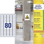 AVERY Zweckform Stark haftende Papier-Etiketten, 35,6x16,9mm weiß, auch für schwierige Oberflächen, für den Innenbereich - 1 Stück (L7872-20)
