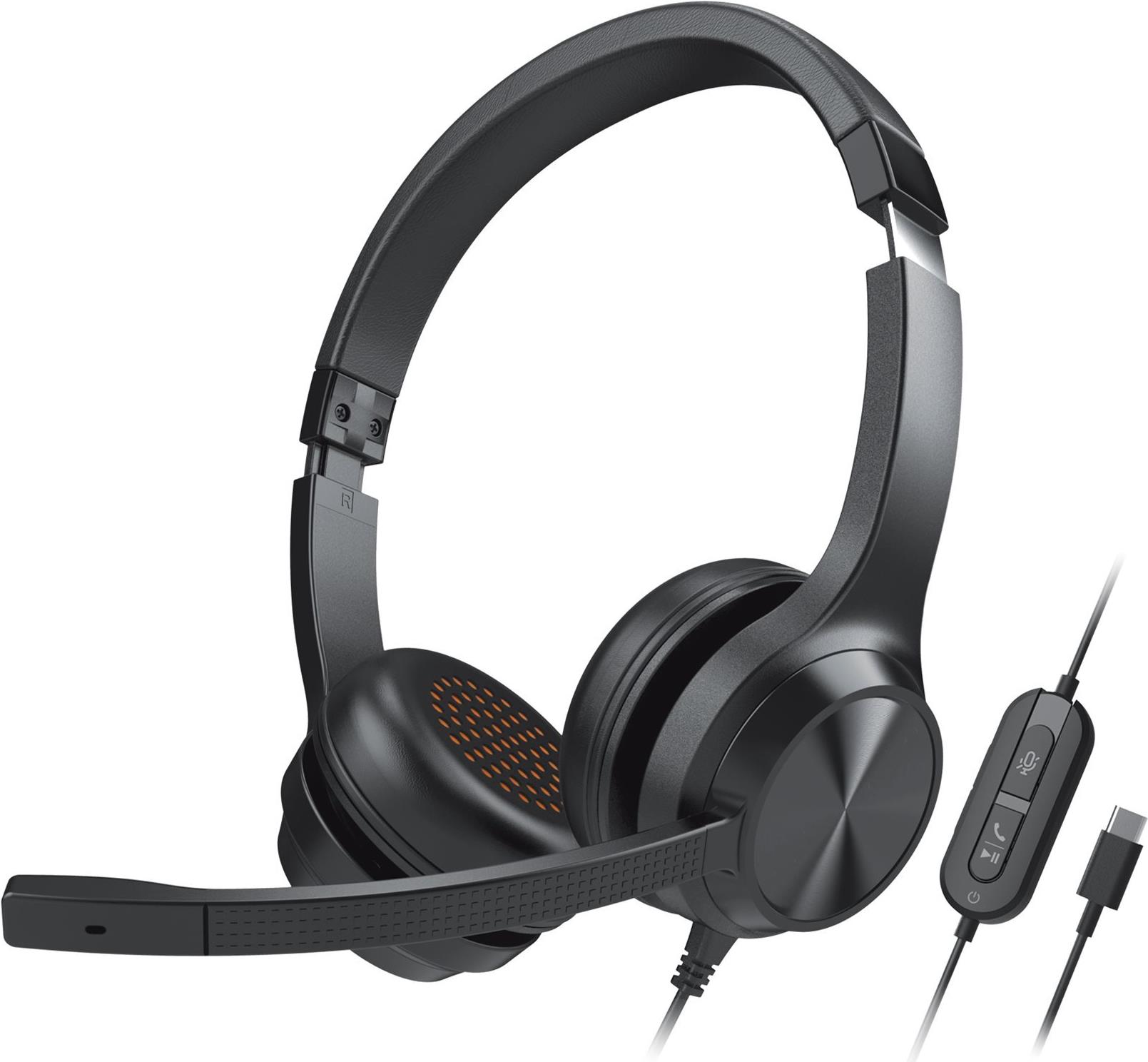 Creative Labs Chat USB On-Ear Headset USB-C Schwarz