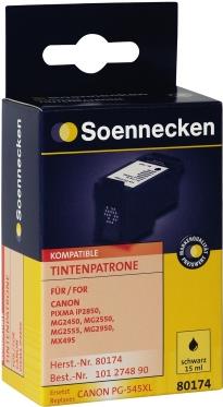 Soennecken Tintenpatrone 80174 wie Canon PG545XL schwarz (80174)