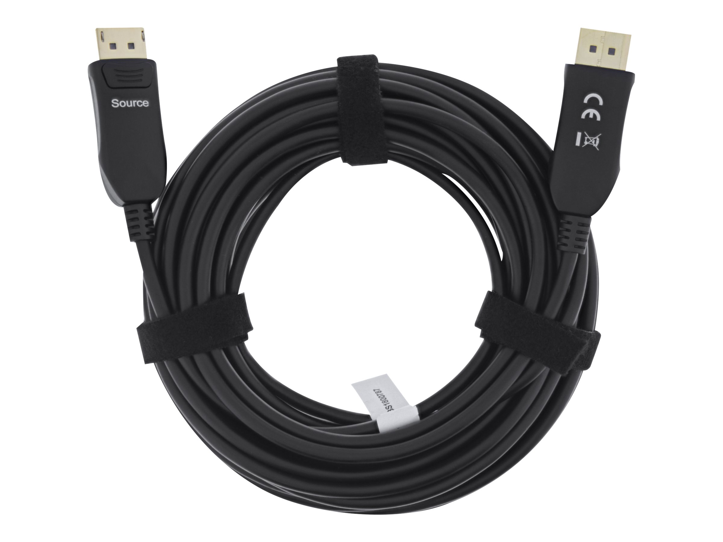 InLine DisplayPort 1.4 AOC Kabel 8K 4K@120Hz 30 m Schwarz