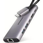 AXAGON HMC-6G2L 2x USB-A 10Gbps 1x USB-C 4K/60Hz HDMI RJ-45 USB 3.2 Gen 2 hub (HMC-6G2L)