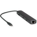 ROLINE USB4-C Dock HDMI+2.5GbE+ 2xA+1xC+1xC PD 40G 8K (12.02.1124)