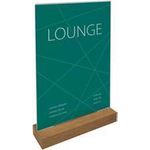 Sigel TA256 Tischaufsteller Verwendung für Papierformat: DIN A4 Glasklar, Holz 1 St. (TA256)