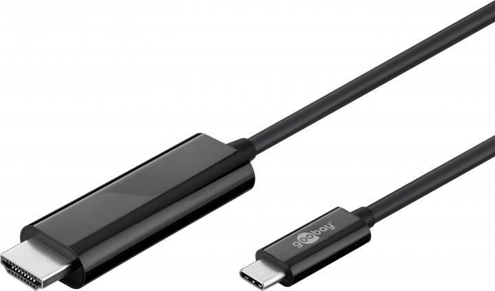 Goobay USB 3.1 Type-C™ zu High Speed HDMI™ Adapterkabel, 1.8 m - USB-C™ Stecker > HDMI™ Standard-Stecker (Typ A) (77528)
