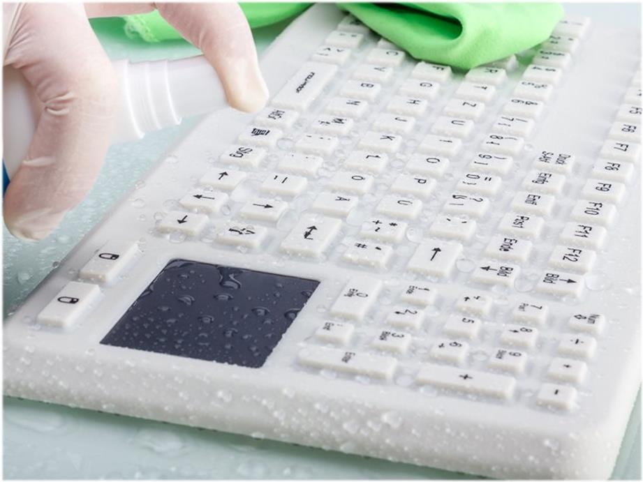 GETT InduKey InduProof Advanced TOUCH Tastatur mit Touchpad CH Grau