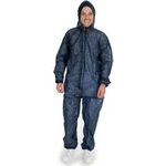 HYGOSTAR PP-Overall ECO HYGOBASE mit Kapuze, blau, XL dunkelblau, Schutzanzug aus PP-Spezialvlies, atmungsaktiv, - 5 Stück (276296)