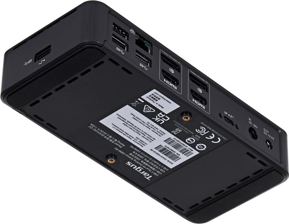 Targus DOCK182EUZ USB-C Dual 4K Dockingstation 100W Schwarz