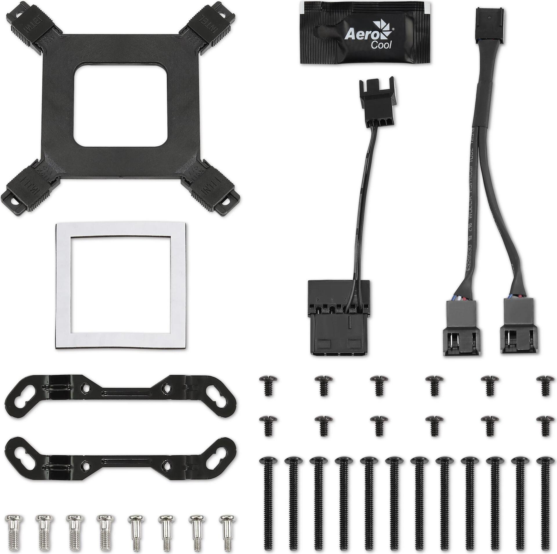 Aerocool Mirage L360 Prozessor-Flüssigkeitskühlung 360 mm Schwarz