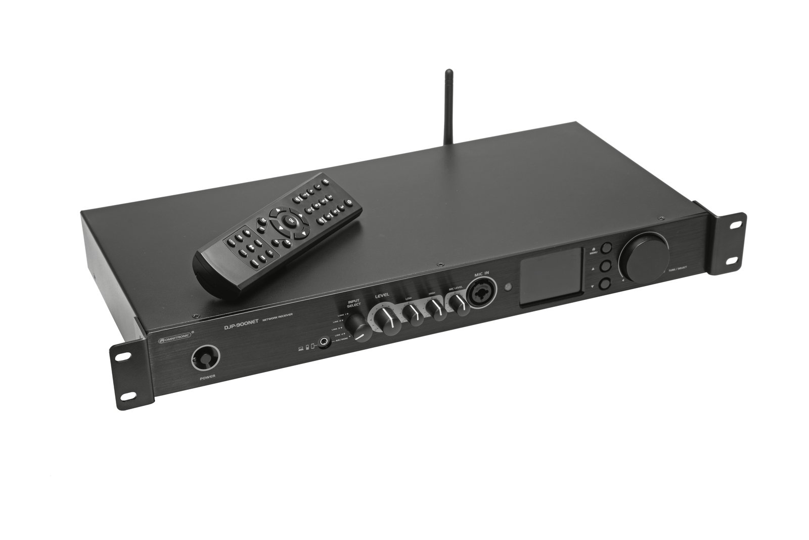 Omnitronic DJP-900NET Netzwerk-Audio-Receiver DAB-Radio Schwarz